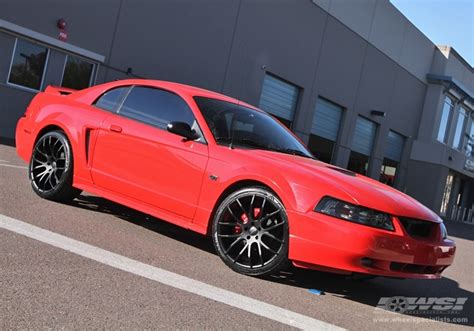 2003 Ford Mustang With 20 Giovanna Kilis In Matte Black Wheels Wheel