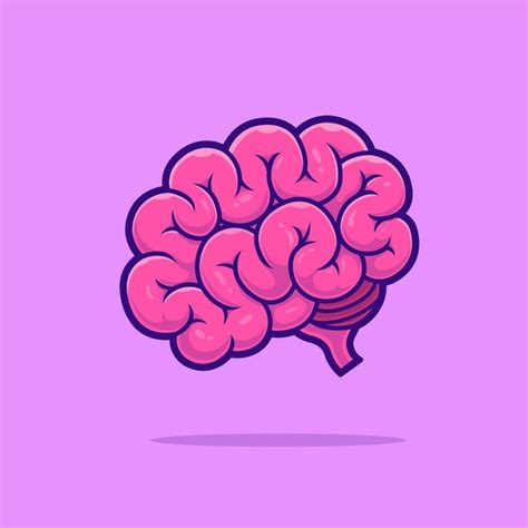 Premium Vector Brain Melt Cartoon Vector Icon Illustration Education