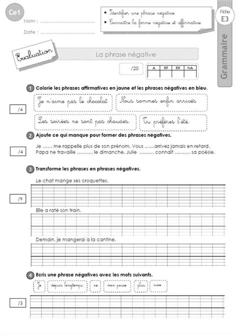 Ce Evaluation La Phrase N Gative Grammaire 39396 Hot Sex Picture