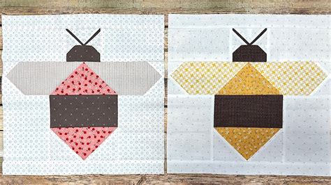 Sew Your Stash Series 25 Buzzy Bee Quilt Block Tutorial In 2023