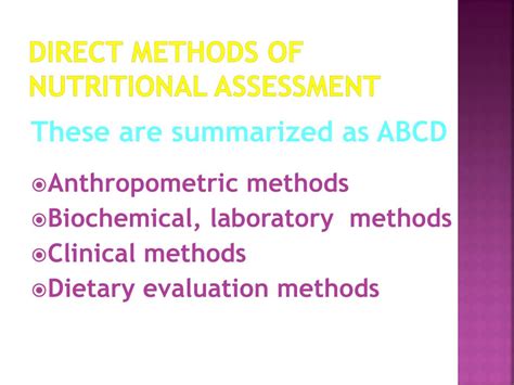 Ppt Assessment Of Nutritional Status Powerpoint Presentation Free Download Id2650180