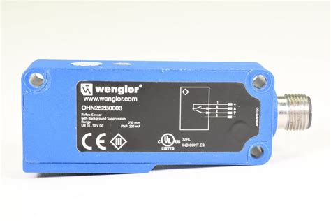 Preview WENGLOR OHN252B0003 Reflextaster Mit Hintergrundausblendung