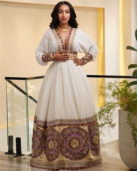 Gorgeous Ethiopian Wedding Dress Beaded Habesha Wedding Dress In 2024