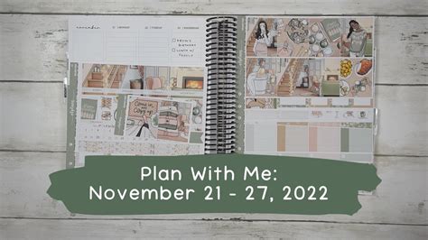 Plan With Me November Okplans Hybrid Planner Youtube