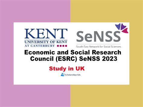 Economic And Social Research Council Esrc Senss 2023