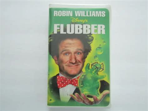 Walt Disney Home Video Flubber Vhs Tape In Calm Shell Case Robin