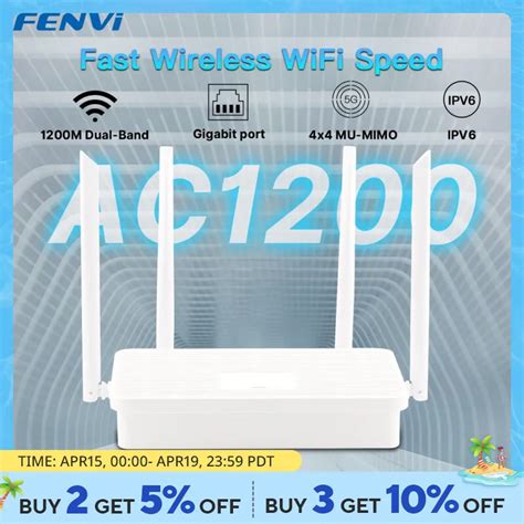 Fenvi Ac Wi Fi Router Gigabit Ethernet Router Dual Band Ghz Ghz