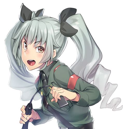 Safebooru 1girl Anchovy Belt Brown Eyes Drill Hair Girls Und Panzer H