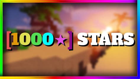 1000 Star ⭐ Bedwars Montage Youtube