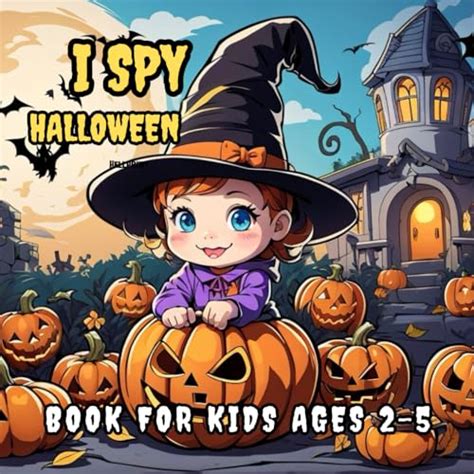 I Spy Halloween: A fun guessing game book with coloring pictures. For ...