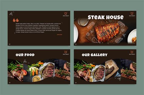 Steak House Powerpoint Presentation Template By Amber Graphics