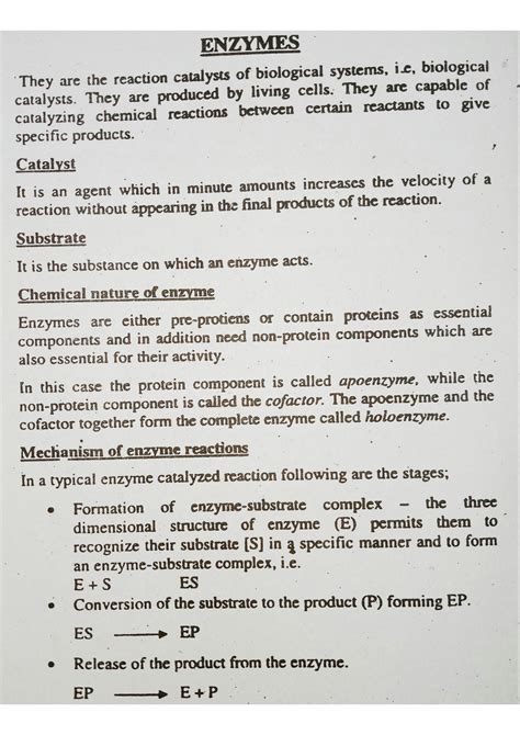 SOLUTION: Enzymes and classification of enzymes with full explanation and examples - Studypool