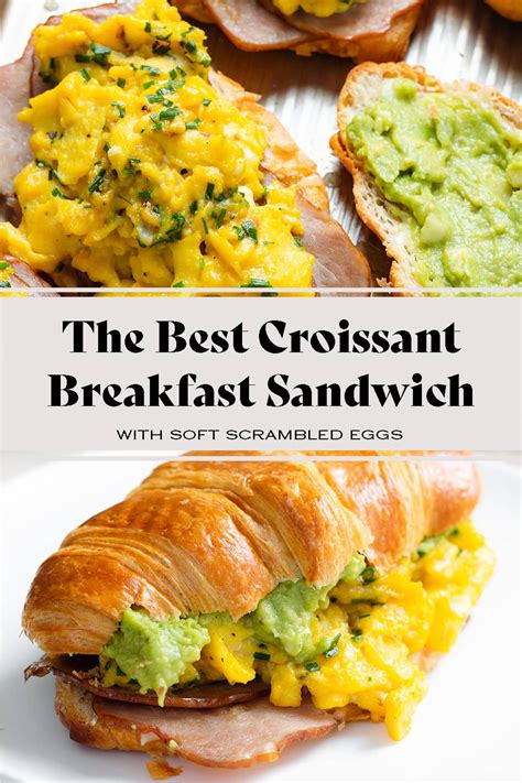 Croissant Breakfast Sandwich - The Healthful Ideas