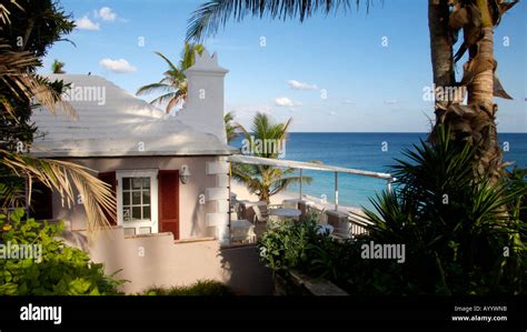 Coral Beach Club building Bermuda Stock Photo - Alamy