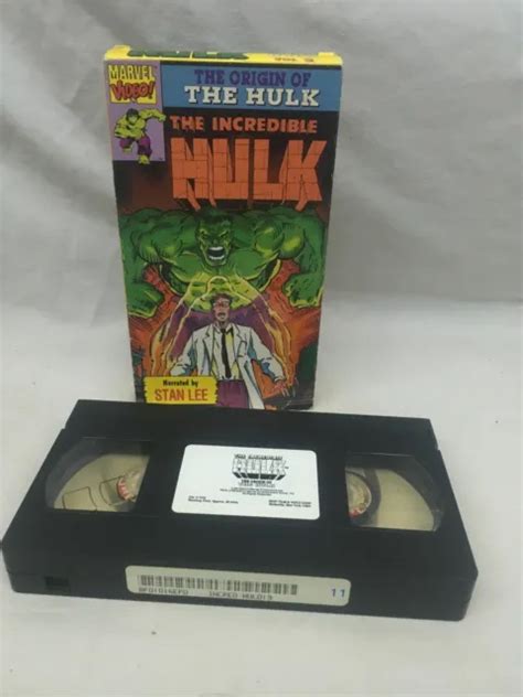 The Incredible Hulk Origins Of Hulk Vol Stan Lee Vhs Marvel