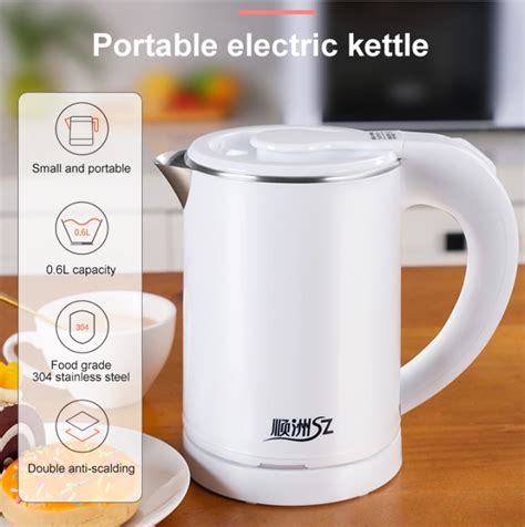 Travel Electric Kettle Portable Kettle ML Mini Electric Hot Water Cup Dormitory Fast Boiling