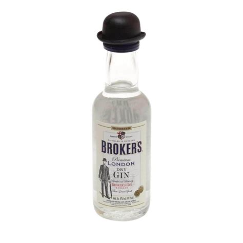 Brokers London Dry Gin 50 Ml Miniature London Dry Shop Online At