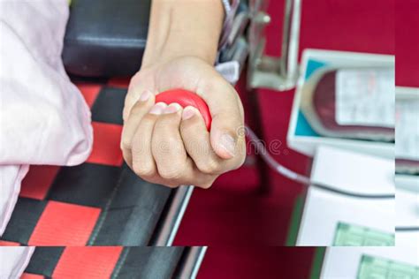 Donatore Di Sangue Che Fa Donazione Fotografia Stock Immagine Di