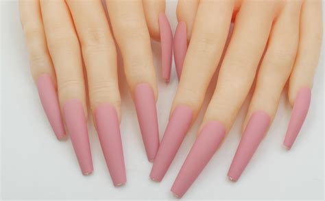 Amazon Addfavor Xxl Extra Long Press On Nails Coffin Matte Fake