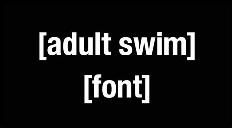 Adult Swim Font Free Fonts Vault