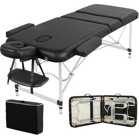 Yaheetech Table De Massage Pliante Lit De Massage En 3 Aluminium