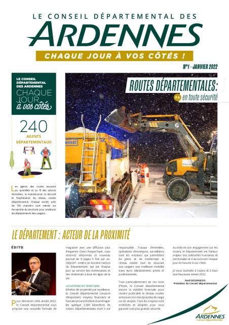 Le CD08 en action Le Journal du Département des Ardennes n1 flippad