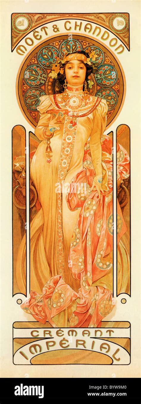 Alphonse Mucha Alfons Maria 1860 1939 Champagne Moet Chandon