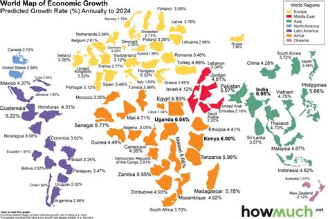 World map of economic growth - Vivid Maps