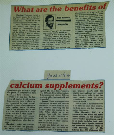 What are the Benefits of Calcium Supplements? - Dr. Allan Horowitz