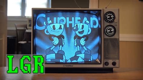 Cuphead On A Black And White Crt Tv