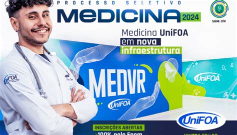 Vestibular de Medicina 2024 UniFOA encerra inscrições nesta sexta