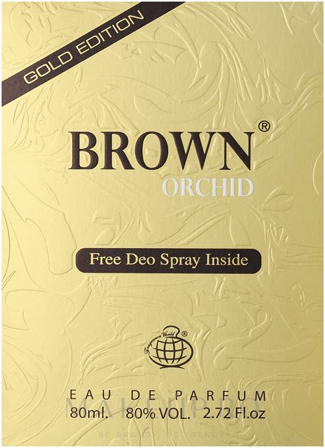 Fragrance World Brown Orchid Gold Edition Set Edp 80ml Spray 50ml