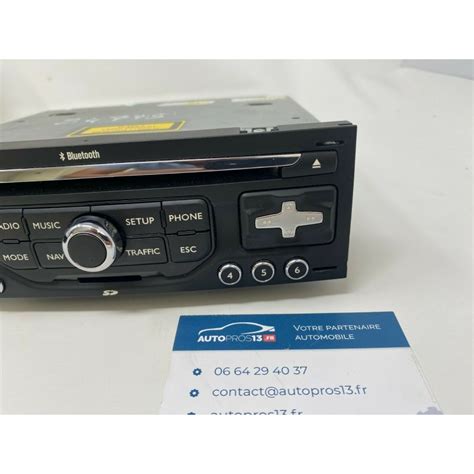 Poste Autoradio Rneg Bluetooth Cd Navigation Gps Psa Peugeot Citroen