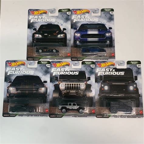 Premium bánh cao su Bộ Xe mô hình Hot Wheels 1 64 Fast Furious series Fast Fleet new
