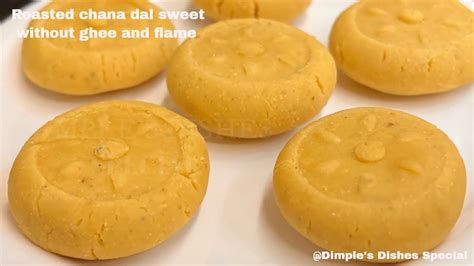 Roasted Chana Dal Penda Fainally Sattu Peda Ladoo Besan Barfi Sweet