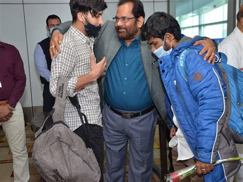 Photo Gallery: Operation Ganga, New Delhi – Mukhtar Abbas Naqvi