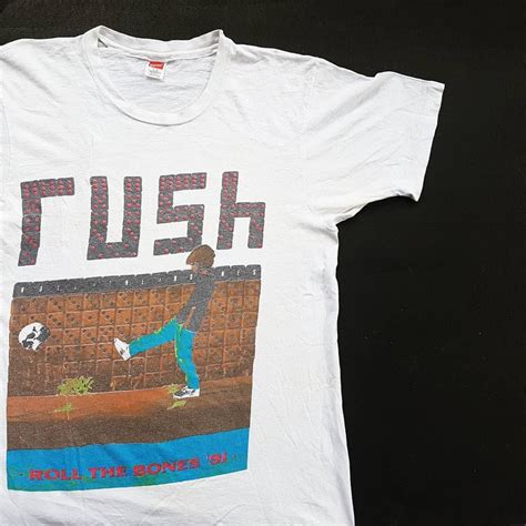 Vintage Rush Roll The Bones Tour T Shirt W X L Etsy