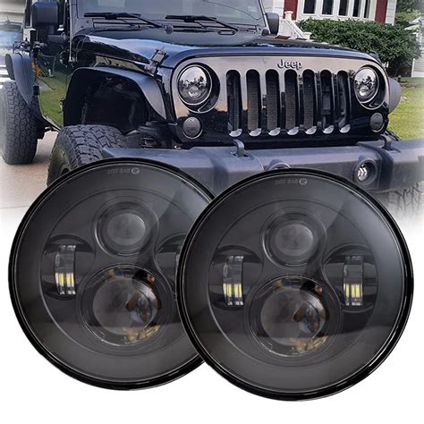 Pouces Phare Led W H Phare Pour Jeep Wrangler Jk Portes Portes