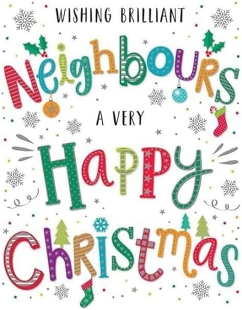 Regal Publishing Modern Christmas Card Neighbours Type X Inches