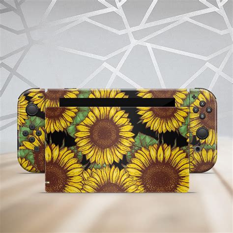 Sunflower Nintendo Switch Lite Skin Wildflowers Switch Lite Etsy