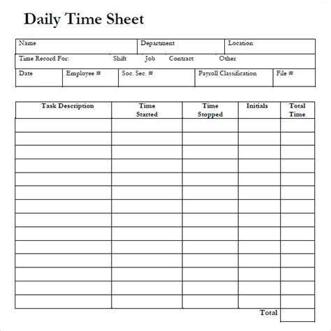 Employee Timesheet Google Forms Sheets Time Sheet Templates