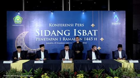 Pemkab Pemerintah Tetapkan 1 Ramadhan 1445 H Jatuh Pada 12 Maret 2024