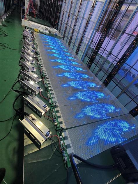 China Ultra Thin Led Transparent Flexible Film Screen Factory