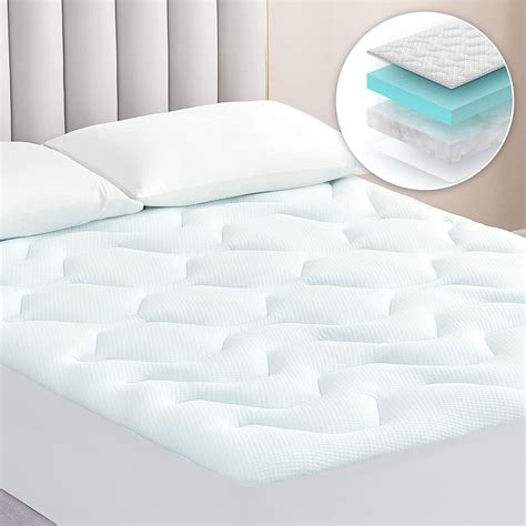 EHEYCIGA Surmatelas 140 X 190 Memoire De Forme Fibre De Rafraichissant