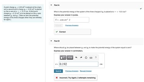 Solved Part A A Point Charge Q Nc Is Placed At The Chegg