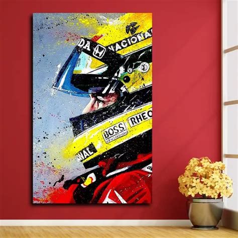 Cuadro Decorativo Moderno Ayrton Senna