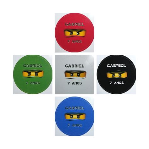 Adesivos Redondos Lego Ninjago 60mm Elo7 Produtos Especiais