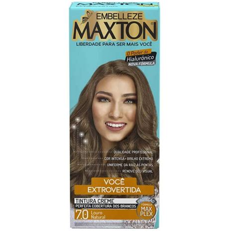 Tinta De Cabelo 7.0 - Tinta de Cabelo Maxton Louro Natural 7.0 | Shopee Brasil