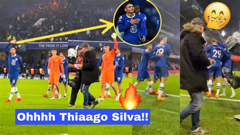 Scenes Chelsea Fans Hail Thiago Silva Kepa With Massive Chants