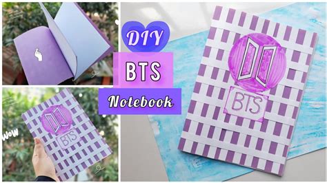 DIY BTS Notebook _Easy to make || BTS CRAFT - YouTube